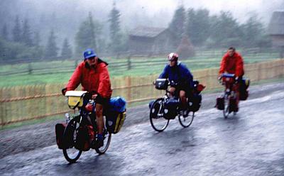 Regenfahrt in der Ukraine